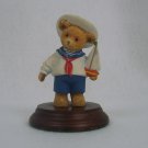 Dept 56 Upstairs Downstairs Bears Henry Bosworth Twin sailboat boat figurine