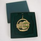 L&N Train Depot Foley AL 2005 Brass Ornament in original gift box in EUC