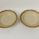 Mikasa Whole Wheat Pair of Bowls 8 1/2" cereal or soup bowls E 8000