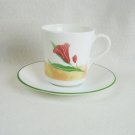Corelle Pacific Bloom Cup and Saucer in excellent pre-owned condition