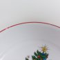 Cuthbertson American Christmas Tree Set of 2  Dinner Plates with slight damage Red Trim Holiday