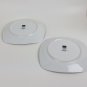222 Fifth MODERN SCROLL Pair of Square Salad Plates PTS International 8.25"