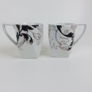 222 Fifth (PTS International) MODERN SCROLL Pair of Mugs Large Cups