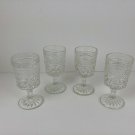 Anchor Hocking Wexford Set of 4 Glasses Claret Wine 5 3/8 x 2 3/8 in