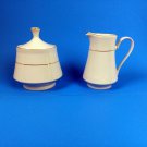 Sakura Classic Gold Cream & Sugar Bowl with lid White with Gold Trim excellent 1997