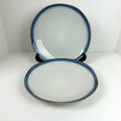 Threshold Ashwood Blue Stoneware Pair of Dinner Plates