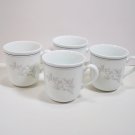 Corelle Queens Lace set of 4 cups Microwave Safe Excellent condition