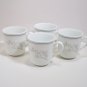 Corelle Queens Lace set of 4 cups Microwave Safe Excellent condition