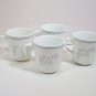 Corelle Queens Lace set of 4 cups Microwave Safe Excellent condition