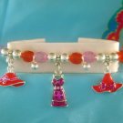 RED HAT SOCIETY Stretchy Charm Bracelet