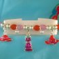 RED HAT SOCIETY Stretchy Charm Bracelet