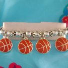 Basketball Sports Theme Stretchy Charm Bracelet - Basketball Moms