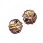 Lovely Goldtone w Black & White Carolee Earrings