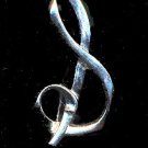 Sarah Coventry Silvertone Initial 'S' Pin