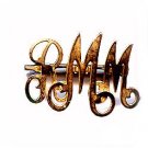 Neat Vintage Initials R M M Brooch