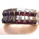 Lovely Vintage Wide Silvertone Mesh Bracelet