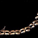 Vintage Monet Goldtone Linked Circle Bracelet