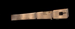 Goldtone Initials 'L C' Vintage Tie Clip