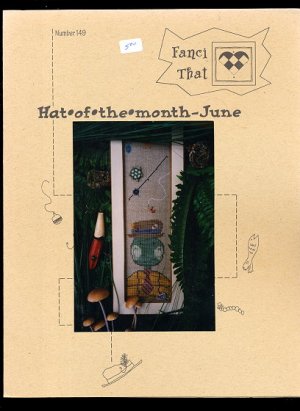 'Hat of the Month - June' Turtle Cross Stitch Pattern