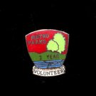 Vintage Enamel Metro Parks Volunteer Pinback