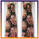 Black Red Roses Long Maxi Hippie Gypsy Boho Dress SALE S M L