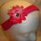 Hot Pink 2' Daisy on a nylon headband