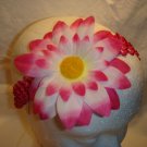 Pink and White Flower with Headband