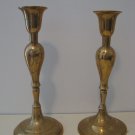 8 1/2 Solid Brass Candle Holders