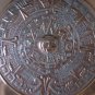 Vintage Brass Mexican Aztec Plate