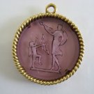 Zodiac Gold Tone Archer Sagittarius Pendant