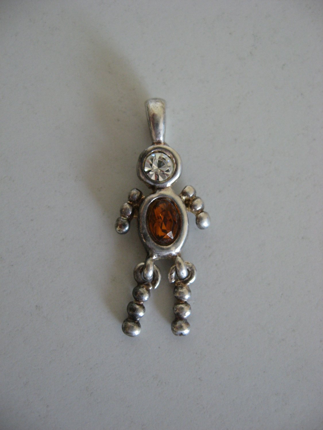 Silver Birthstone Ruby Male