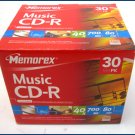 Memorex 40x CD-R Media 80 minutes 700MB 30 pack NEW