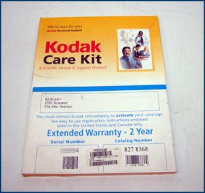 Kodak i250 i260 Care Kit Extended Warranty 827-8368