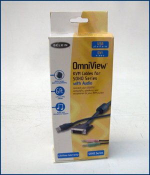 Belkin OmniView SoHo USB DVI KVM Cable F1D9201-06