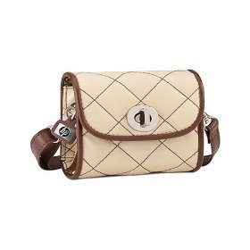 HP Signature Softstyle Quilted Coin Purse Beige NEW!
