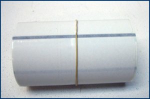 11,700 Zebra Custom 2 Part Perforated Labels 4"x2"