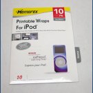 Memorex Printable Wraps iPod NANO 32020429 NEW SEALED