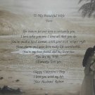 Loving Wife Poem Personalized Beach Background Paper Free Shipping