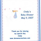 Personalized Hersey 1.55 oz Baby Shower  Stork Candy Wrapper Free Shipping