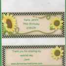Personalized Poppy Flower Birthday Hersey 1.55 oz Candy Wrapper Free Shipping