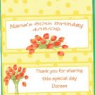Tulip Personalized Birthday Hershey 1.55 oz Candy Wrapper Free Shipping