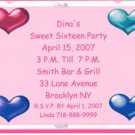 Sweet Sixteen Personalized Invitations Free Shipping