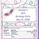 MADRI GRAS PERSONALIZED HERSHEY 1.55 OZ WRAPPER FREE SHIPPING