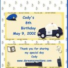 POLICE PERSONALIZED HERSHEY 1.55 OZ WRAPPER FREE SHIPPING