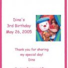 Jo Jo Circus Personalized Crayon Label Free Ship