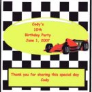Racecar Hershey 1.55 oz Free Shipping