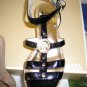 Michael Kors Leather Black Sandals Shoes Sz 8.5 M 8 1/2