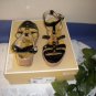 Michael Kors Leather Black Sandals Shoes Sz 8.5 M 8 1/2
