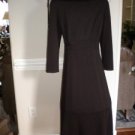 Liz Claiborne Brown Women Dress Cowl Neck Size 12