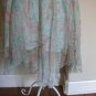 Bob Mackie Green Pink 2 Pc Skirt Outfit Top Set Size 14